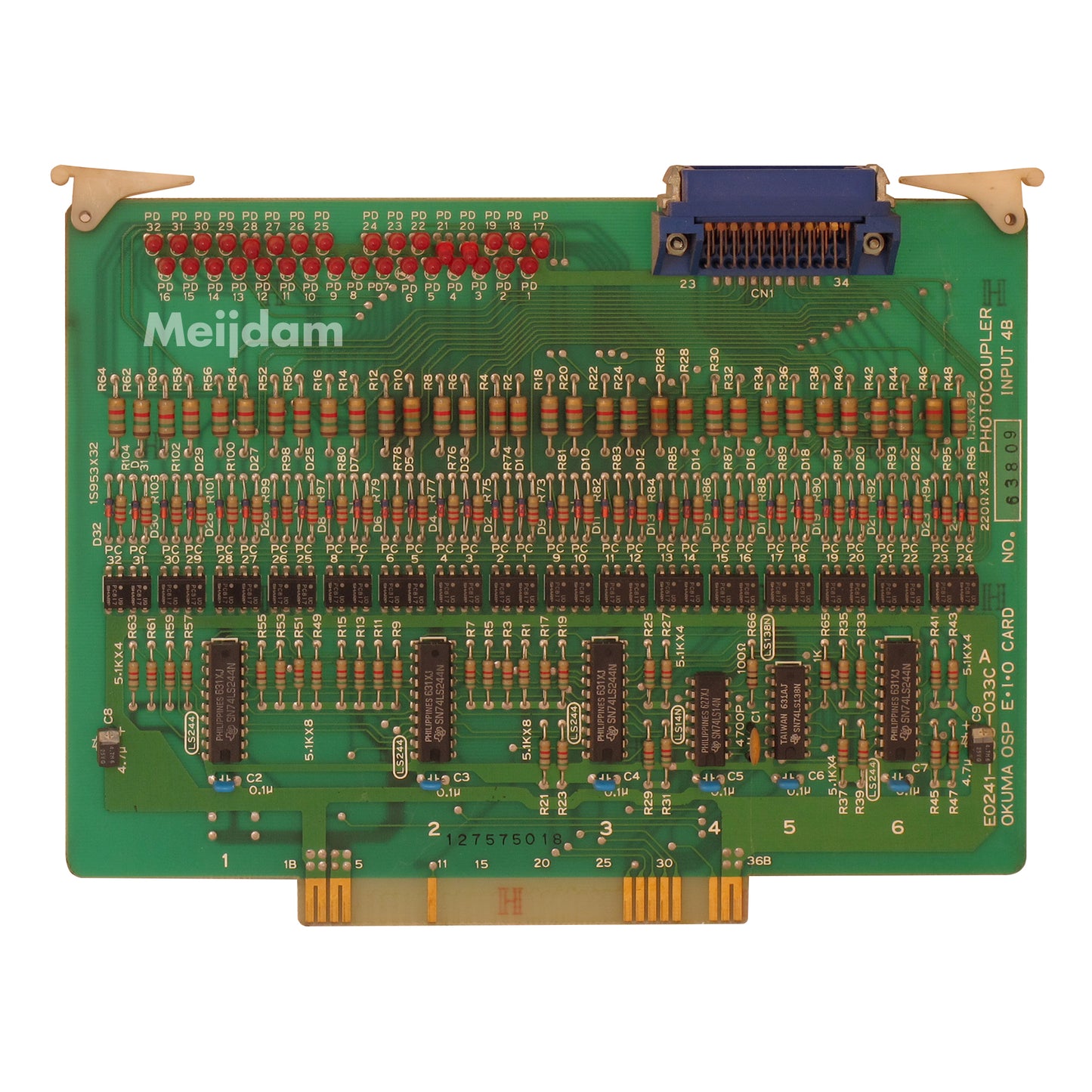 Okuma OSP EIO Card Photocoupler Input 4B E0241-653-033C