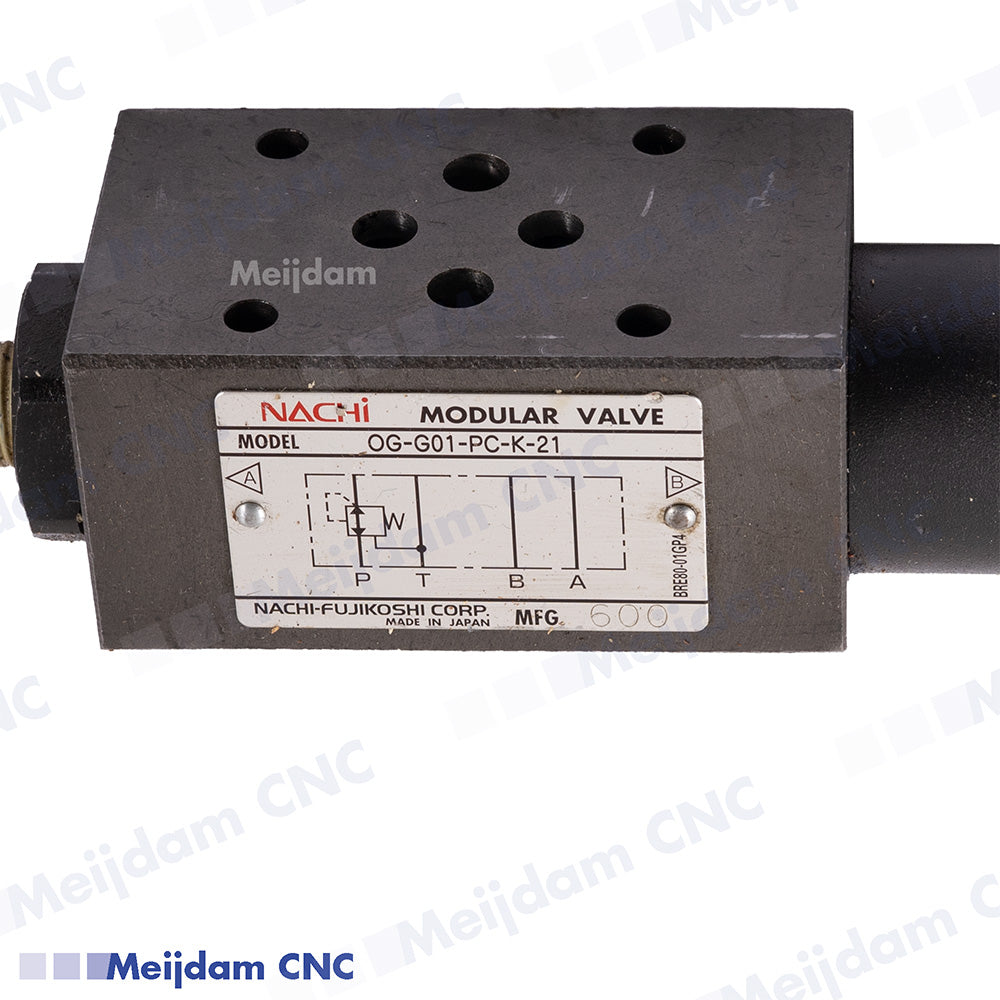 Nachi OG-G01-PC-K-21 Hydraulic Modular Valve