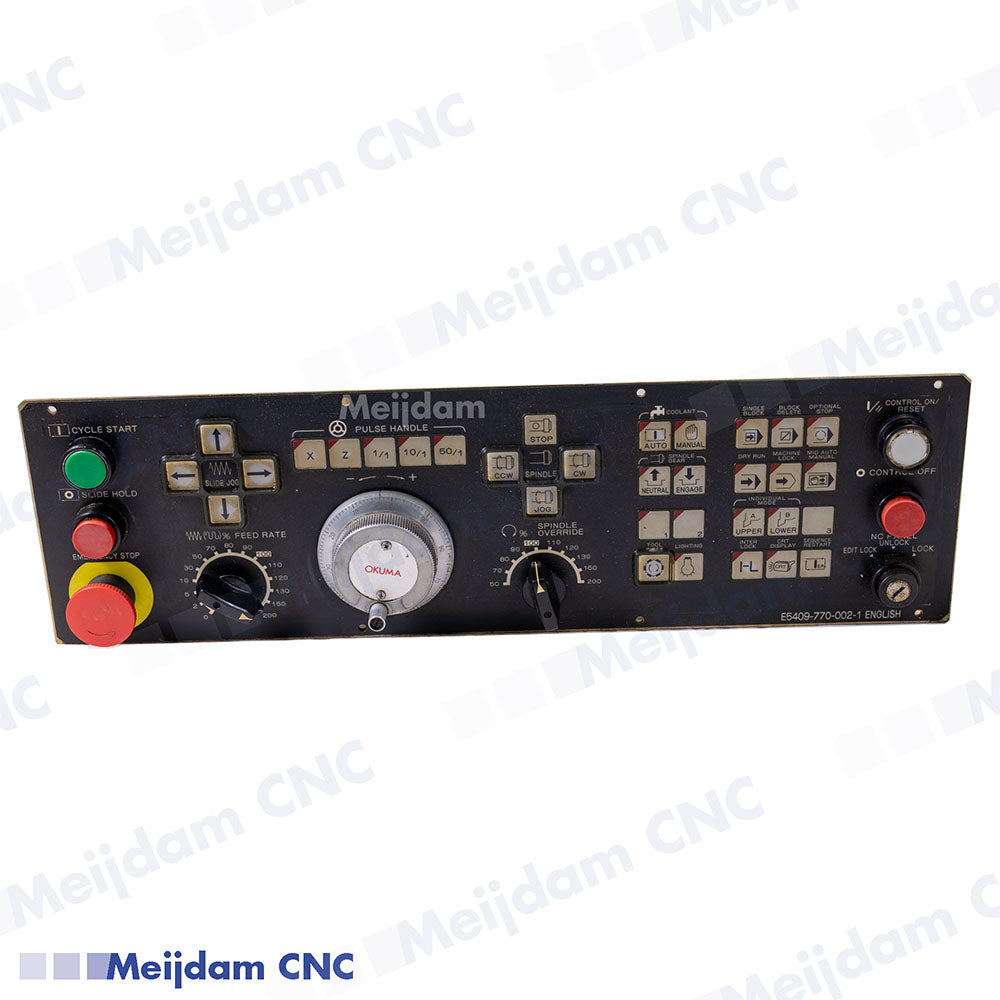 Okuma E5409-770-002-1 CNC Control Panel Board (English Version)