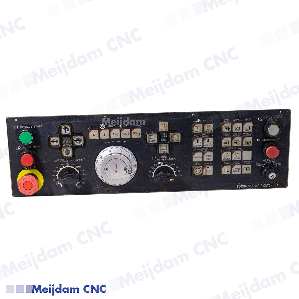 Okuma E5409-770-018-2 CNC Control Panel Board (Dutch Version)