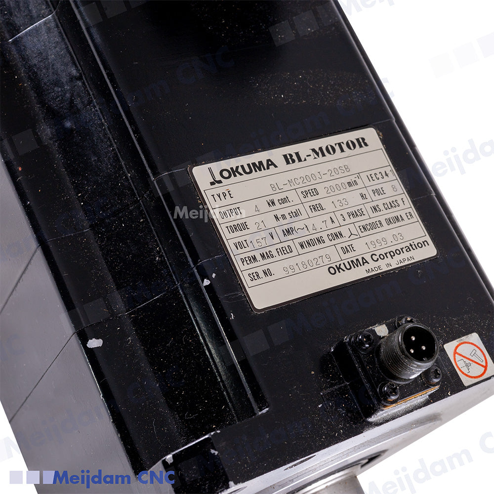Okuma BL-MC200J-20SB AC Servo Motor