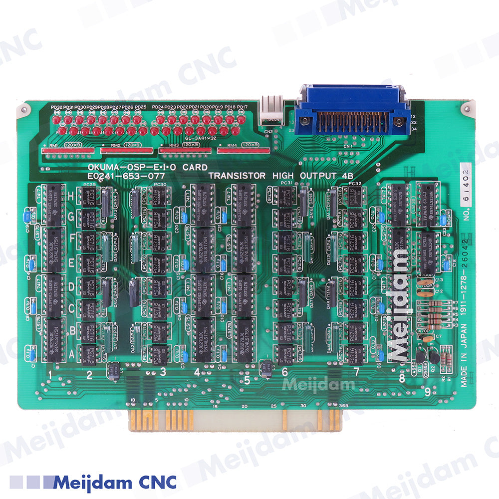 Okuma OSP EIO Card Transistor High Output 4B E0241-653-077 1911-1278