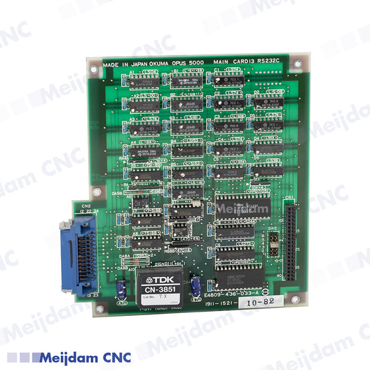 Okuma Main Card 13 RS232C E4809-436-033-A 1911-1521
