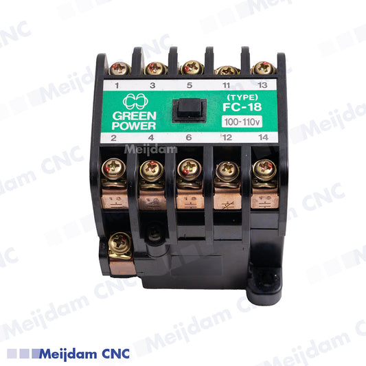 Green Power Magnetic Contactor Type FC-18 100V - Matsushita BMF6-18-9017