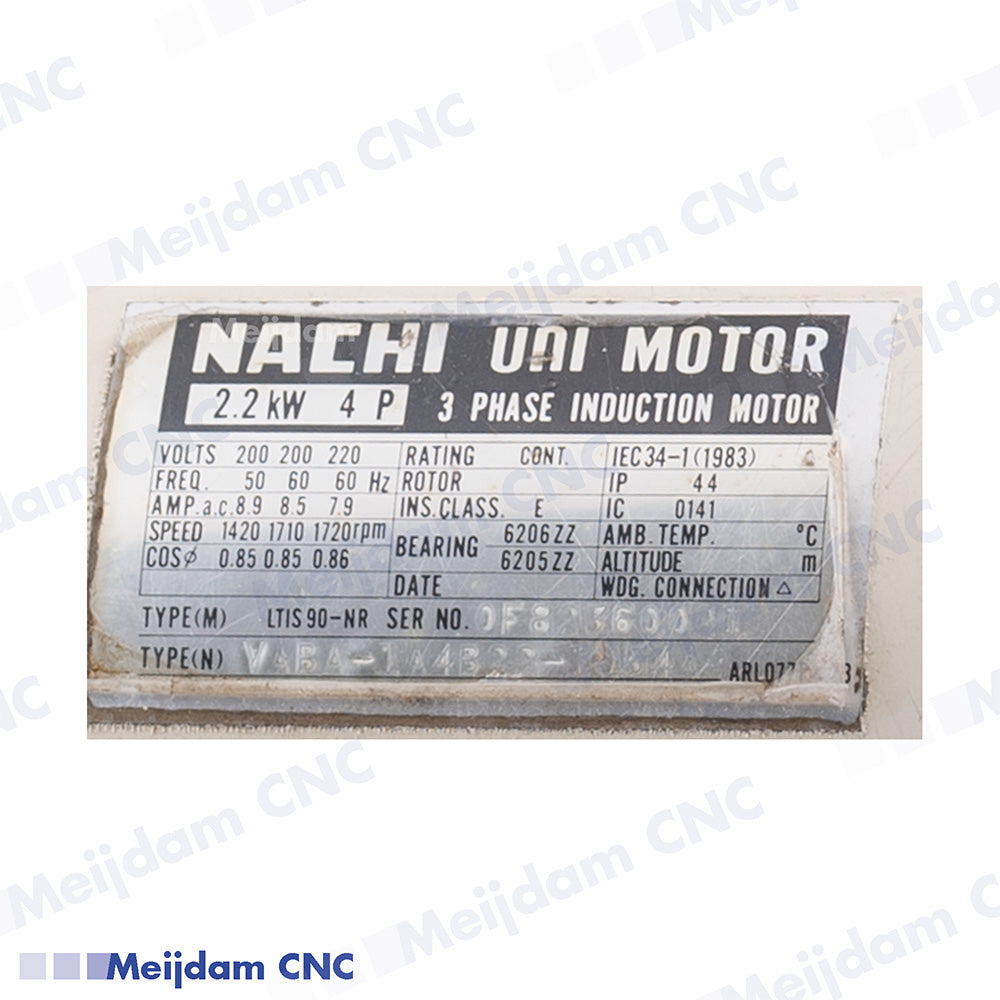 Nachi Uni Hydraulic Pump Motor 22kW LTIS90-NR