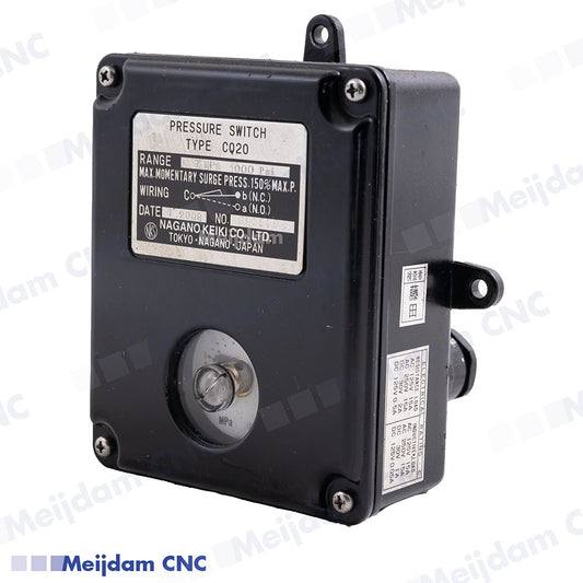 Nagano Keiki CQ20 Industrial Pressure Switch – Bourdon Tube Type