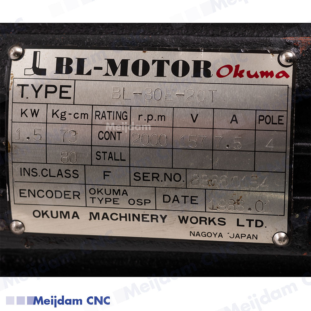Okuma BL-motor BL-80E-20T