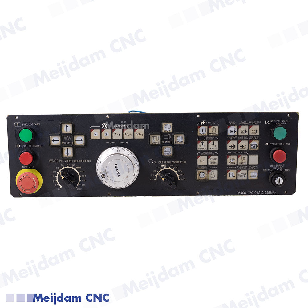 Okuma Control Panel E5409-770-013-2 (German Version) CNC Machine Operator Interface