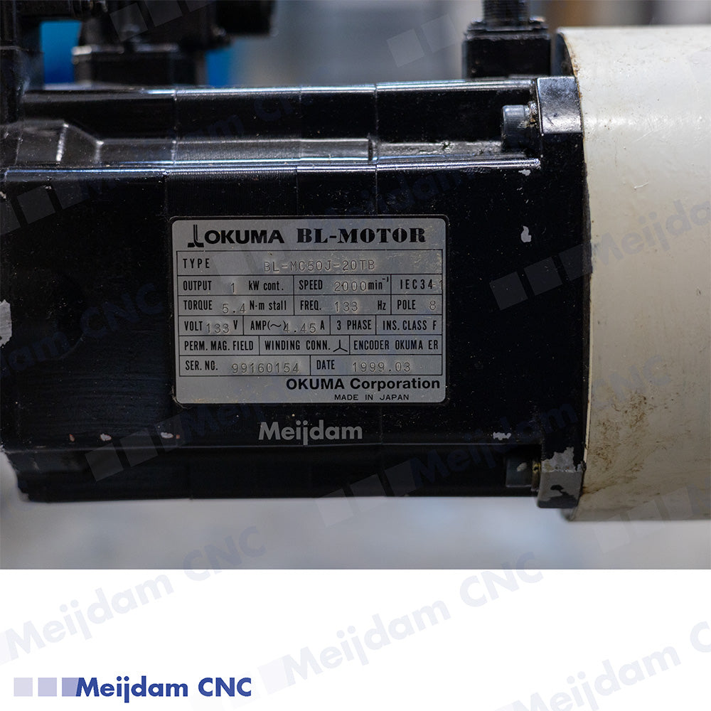 Okuma Vertical Machining Center ATC Gear Box Assembly – Includes BL-MC50J-20TB Motor