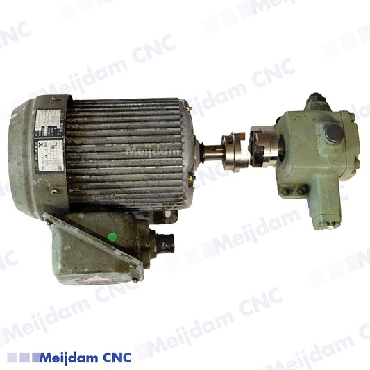 Yaskawa Electric Induction Motor FEQ Class E JISC 4210 JP44 + Nachi Variable Vane Pump model VDR-1A-1A2-22